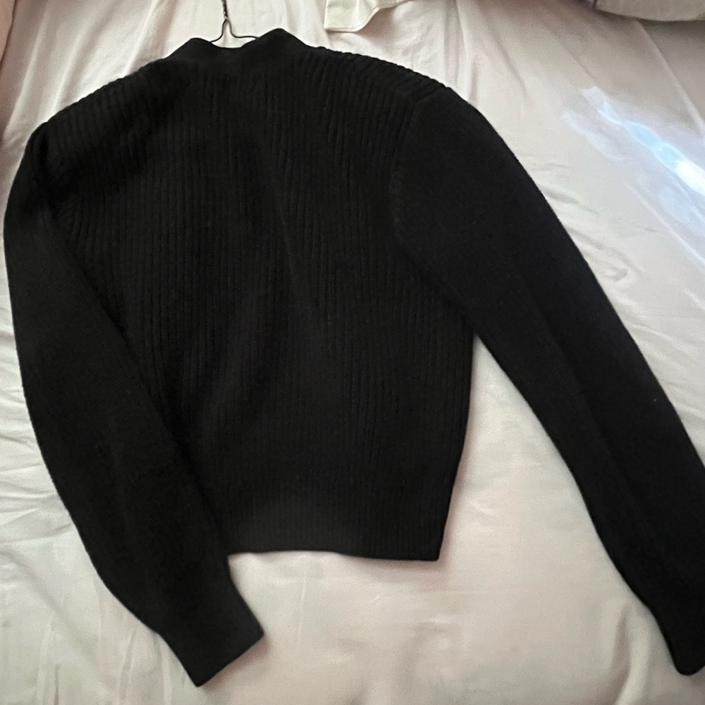 H&M Black Ribbed cardigan - Picture 2 of 2